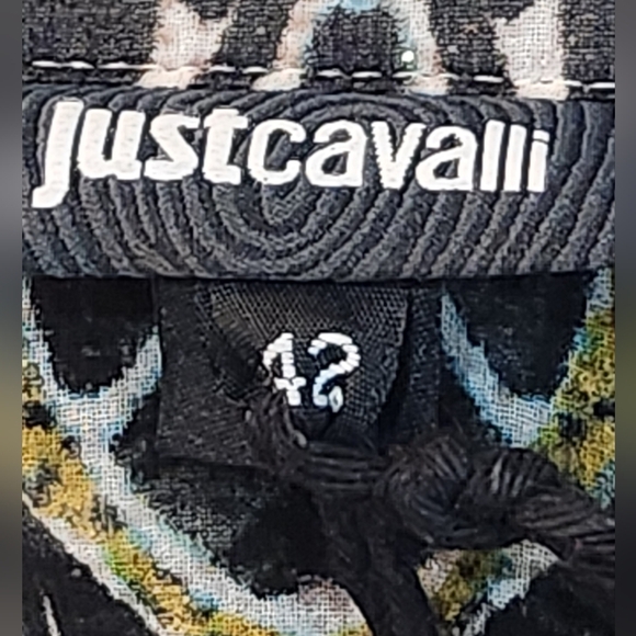 Just Cavalli Patterned Sheer Sparkly V Neck Tunic Size Xlarge. New with tags - Picture 6 of 10